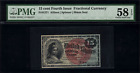 Fr-1271 $0.15 Fourth Issue Fractional Currency - 15 Cents - Graded Pmg 58 Epq