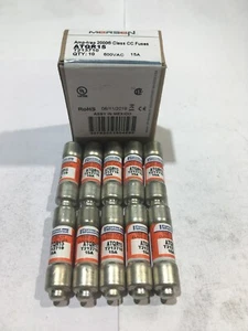 FERRAZ SHAWMUT MERSEN ATQR15 ATQR 15A Time Delay T213710 Fuse JPSF608 - Picture 1 of 5