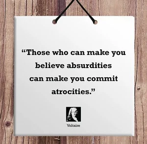 Voltaire einzigartige Wohndeko für Tisch Anlass Geburtstag Geschenkidee Preisvorschlag - Bild 1 von 5