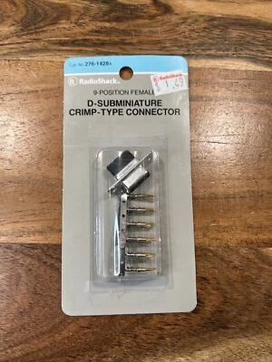 NEW Radio Shack Female D-Subminiature Crimp-Type Connector Model #276-1428A - Image 1 of 3
