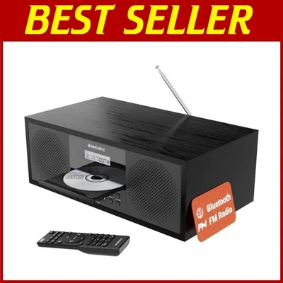 Bluetooth 5.2 Stereo | 60W CD Player, FM Radio, Remote - Image 1 of 4