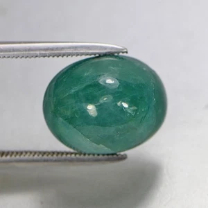 10.39 Cts Natural Grandidierite Oval Cabochon Cut Bluish Green Loose Gemstone - Picture 1 of 6