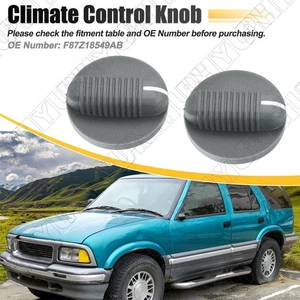 2pcs Climate Control Knob For 1995-1997 Chevy Blazer S10 GMC Jimmy Sonoma Truck - Picture 1 of 8