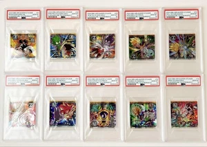 Juego de sellos de oblea Dragon Ball Super Warrior PSA 10 10AR gran colección - Imagen 1 de 12