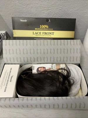 Peluca frontal de encaje Swissilk cabello humano 100 % brasileño Vanessa Foto 1 de 4
