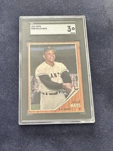 1962 Topps - Willie Mays #300 SGC 3 - Bild 1 von 2