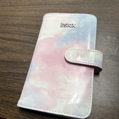 Instax Mini Photo Album Tie Die Pink Slip Closure - Image 1 of 3