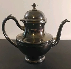 Vintage Silverplated Teapot Derby S.P. C.O. 2684 About 9" x 8" - Picture 1 of 13