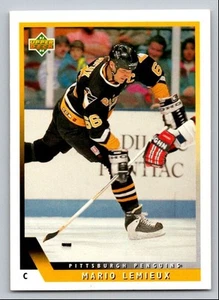 1993-94 cubierta superior hockey Mario Lemieux Pittsburgh Penguins #407 - Imagen 1 de 2
