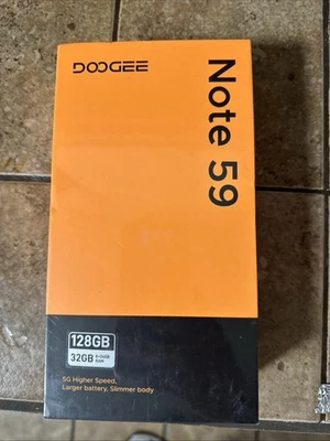 Teléfono Celular DOOGEE Note 59 Pro Desbloqueado 5G, Android 15, 32GB RAM/128GB, TF 2TB Foto 1 de 2