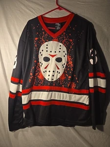 Freitag der 13. Trikot Herren Medium schwarz Horror Shirt Jason Voorhees Halloween - Bild 1 von 6