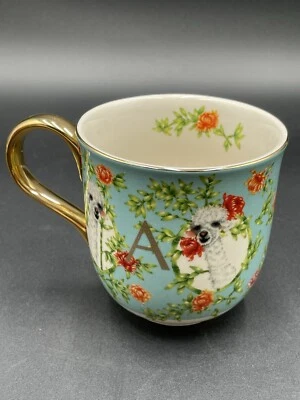 Anthropologie Lou Rota Nature Table Monogram Mug Letter “A” Alpaca New