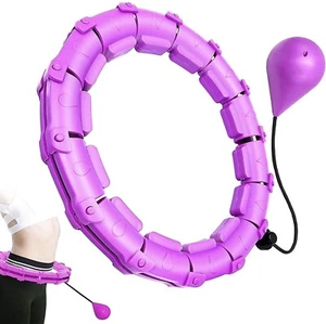 Smart Weighted Hoola Exercise Hoop 24 Knots Waist Exercise Weight Loss for Women - Picture 1 of 4
