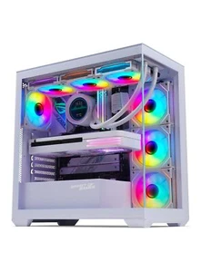 - Spark Artic Boitier PC Gamer Aquarium RGB Compatible ATX/mATX/mITX 6 Ventil... - Photo 1/9