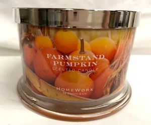 HOMEWORX by Harry Slatkin FARMSTAND PUMPKIN 4 Wick 18 oz Jar Candle - Picture 1 of 3