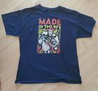 Toy Story Made In the Nineties 90's Woody Buzz Blue Shirt Size XL