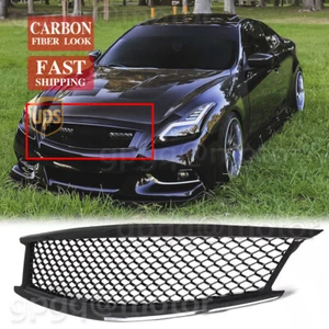 For Infiniti G37 Q60 Skyline Coupe 08-13 Carbon Fiber Front Bumper Upper Grille - Picture 1 of 6