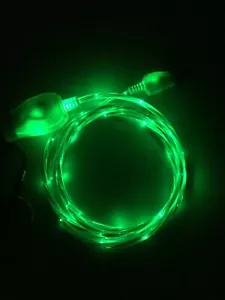 FLOW LED Light-up Glow USB Charger Cable cord for ALL MICRO-B USB phones/devices - Picture 1 of 24