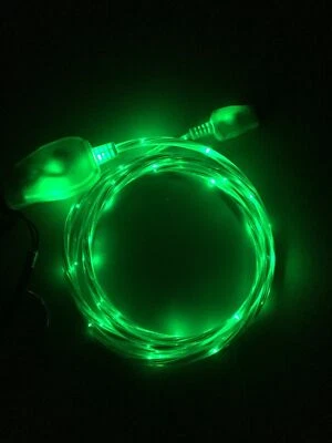 FLOW LED Light-up Glow USB Charger Cable cord for ALL MICRO-B USB phones/devices - Image 1 of 4