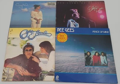 Vtg Bee Gees Crystal Gayle Capt Tennille Debbie Boone Vinyl LP Four Album Bundle - Image 1 of 2