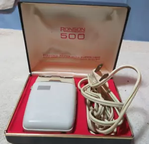 Rasoio elettrico vintage Ronson 500 Case - funzionante per ricambi o riparazione - Foto 1 di 9