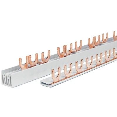 Hutschiene 1,3-Phasen Kammschiene Sammelschienen Phasenschienen 12 Module LS - Bild 1 von 4