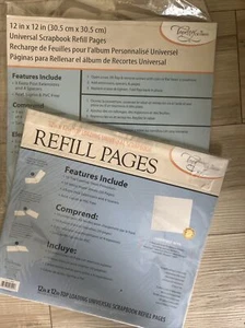 Scrapbook Refill Pages 12x12 Top Loading Universal 2 packs 20 pages Tapestry - Picture 1 of 3