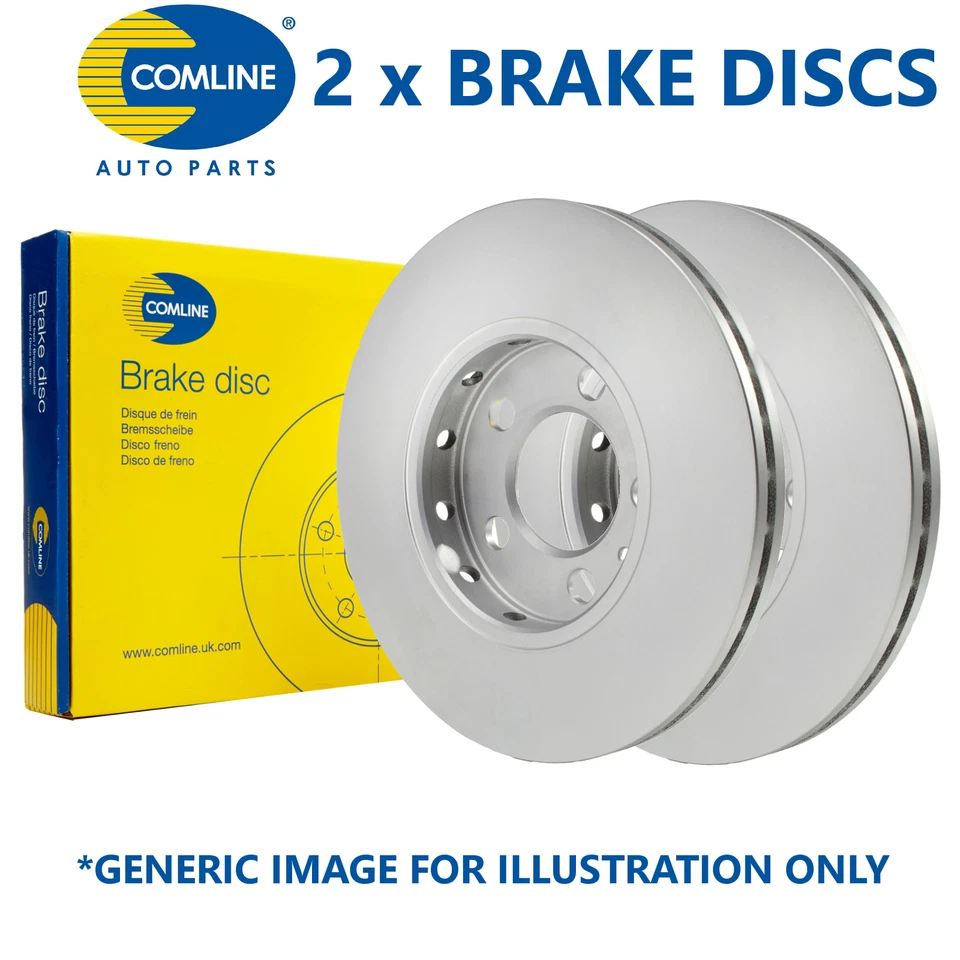 2x Comline 282mm Uni OE Qualité Remplacement Disques de Frein (Paire) ADC0551 - Photo 1/1