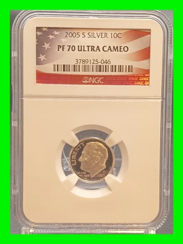 2005-S Silver Roosevelt Dime 10C NGC PF70 Ultra Cameo TOP POP! Cover