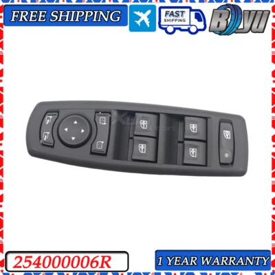 Interruptor ventana eléctrica nuevo 254000006R para Renault Megane Laguna Fluence 7700817337 Foto 1 de 4