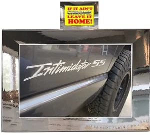 The NEW CHROME Intimidator SS Emblems, CHEVY truck, SILVERADO $79 mirror chrome - Picture 1 of 5