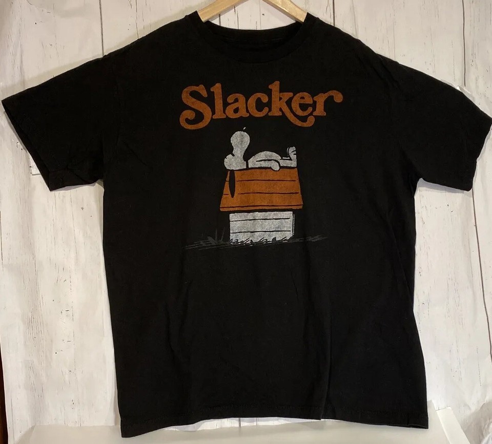 snoopy slacker t shirt