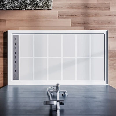 ELEGANT 48 英寸 x 36 英寸 x 4 英寸单门槛淋浴盘底座带排水组件  — 第 1/4 张图片