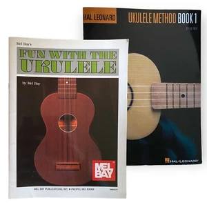 Mel Bay’s Fun With Ukulele & Hal Leonard Method Book 1 Lot of 2 Beginner Books - Picture 1 of 12