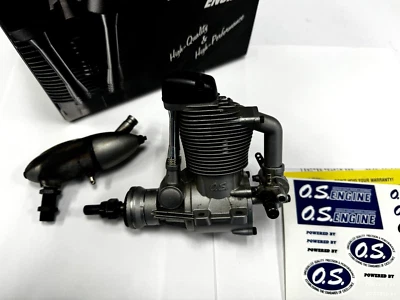 OS .95 95 FS Four Stroke RC Nitro Airplane Engine With Muffler FS95V OSMG0900 - Image 1 of 2
