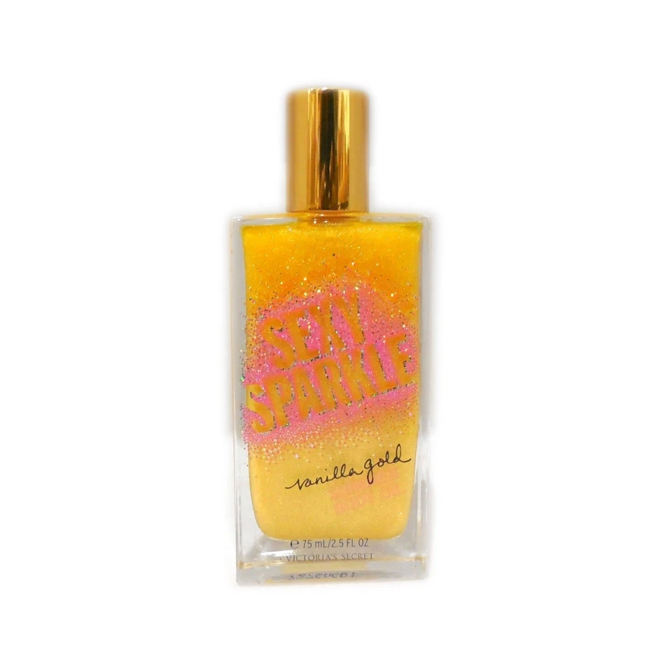 VICTORIA'S SECRET SEXY SPARKLE VANILLA GOLD SHIMMER BODY OIL 75 ML/2.5 FL.OZ.NEW - Image 1 of 1