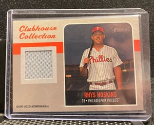 Camiseta Rhys Hoskins 2019 Topps Heritage Clubhouse Relic - Phillies - Imagen 1 de 2