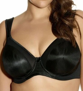 Goddess Hannah Bra Black Size 36G Underwired Full Cup Side Support T-Shirt 6131 - Picture 1 of 3