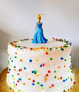 Cinderella birthday cake candle topper