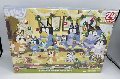 Bluey’s Family Christmas Advent Calendar 24 Gifts Brand New Factory Sealed - Image 1 of 4
