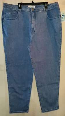 NUEVO CON ETIQUETAS JEANS MUJER L.A. AZULES ELÁSTICOS CINCO BOLSILLOS LAVADO PIEDRA AZUL TALLA 28 Foto 1 de 3