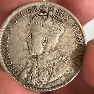 1917 CANADA 50 CENTS SILVER COIN, CANADIAN HALF DOLLAR,