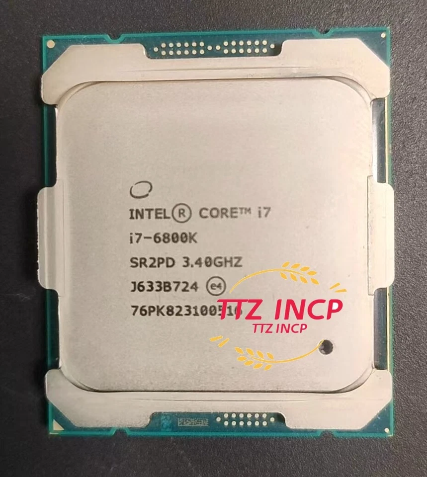 Intel Core i7-6800K 3.4GHz 6-Core LGA 2011 15MB Desktop CPU Processor SR2PD 140W - Image 1 of 2