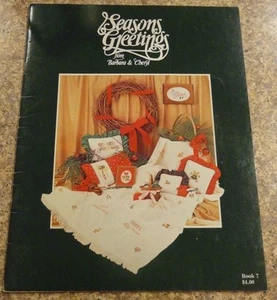 Cross Stitch Christmas Book Seasons Greetings 22 Designs From 1981 Free Shipping - Picture 1 of 2
