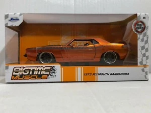 JADA BIGTIME MUSCEL BTM 1973 PLYMOUTH BARRACUDA 1:24 DIECAST MODEL CAR  #172 - Picture 1 of 5