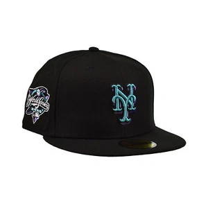 New Era MLB New York Yankees World Series 59Fifty Men's Fitted Hat Black-Blue - Picture 1 of 5