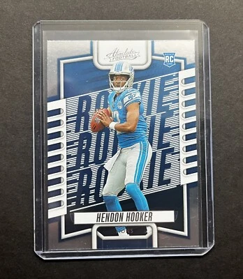 HENDON HOOKER 2023 Panini Absolute Football Base #123 RC Rookie 🔥 Detroit Lions - Image 1 of 2