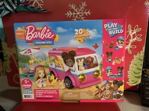 Barbie Mega Construx Adventure DreamCamper Bldg Toy 123 Pieces & 20+ Accessories - Picture 1 of 8