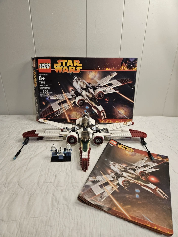 LEGO Star Wars ARC-170 Fighter 7259 100% Complete With Box & Instructions - Image 1 of 4
