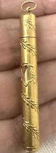 GREAT ART NOUVEAU MECHANICAL PROPELLING GOLD FILLED PENCIL - Picture 1 of 4